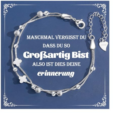 CheersLife Armband Damen Geschenke für Frauen Stern Kleine Glocke Kleeblatt | Katzenpfote Armband,Geschenke für Teenager Mädchen Freundin Mutter Tochter Schwester,Geburtstags Weihnachten Valentinstag
