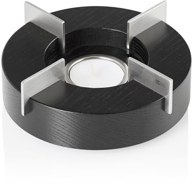AdHoc TK54 Stövchen und Speisewärmer Tuto 14,5 cm | Eschenholz, Edelstahl