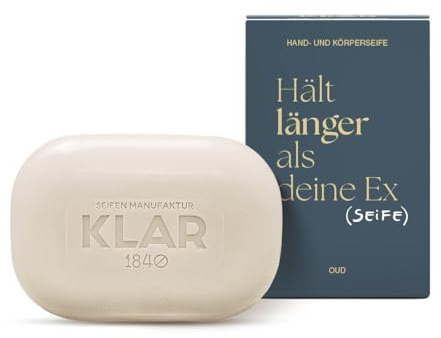 Duschseife Oud 135 g langanhaltend 8,5 x 5,8 x 3,2 cm Klar Seifen