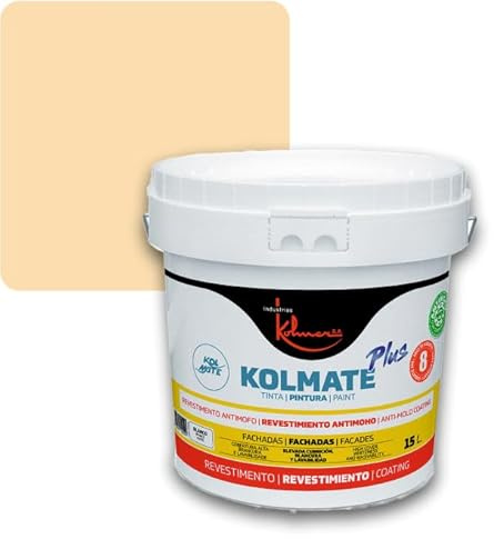 Kolmer Pintura Fachadas Antimoho KOLMATE PLUS (Crema, 15 Litros)