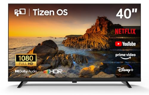 FPD 40-Inch Full HD Smart TV Tizen OS wtih Miracast, Dolby Audio, HDR 10, HDMI, Controllo Vocale, Gaming Hub, Flat Screen Televison (ET40, 2026)