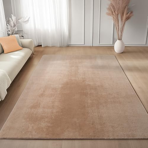 Carpettex Kurzflor Teppich- 60x100cm Rechteckig, Läufer, rutschfest & Waschbar, Weich und Modern, Einfarbiges Design für Wohnzimmer, Schlafzimmer, Küche & Kinderzimmer