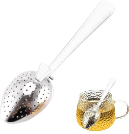 Atters De Té A Granel - Infusor De Té De Acero Inoxidable | Hojas De Té De Cuchara De Infusión De Acero Inoxidable Instantánea De Filtro De Té Con Agujeros Finos Para Viajes A Casa