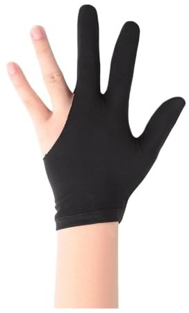 LOCKLGFMCZ Universella biljardhandskar for vänster/höger hand, fingerlösa poolhandskar for biljard- och snookerspelare Pool Accessories(5pcs)