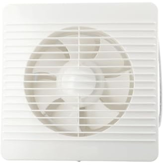 ZYNCUE Ventola aspirante per WC, 15,2 cm e 20,3 cm, potente ventilatore da parete per bagno e cucina, bianco