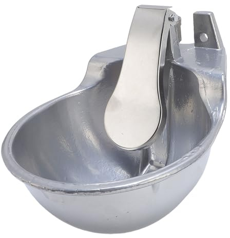 Topiky Bebedero Automático para Ganado, Dispensador de Bebida Multiusos de Acero Inoxidable para Ganado, Caballos, Perros, Cerdos, Ovejas, Abrevadero de Agua para Granja
