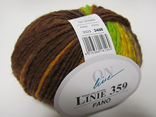 ONline Garne Handstrickgarn, 53% Schurwolle, 47% Polyacryl, OneSize