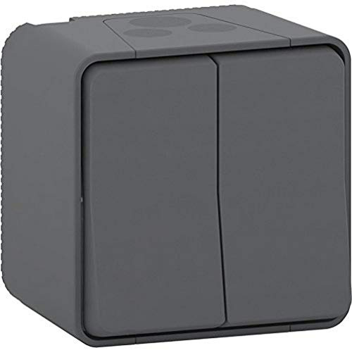Schneider Electric MUR35022 Double va et Vient Styl mureva, 250 V, Gris