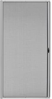 jarolift 3 in 1 Zanzara Fliegengitter-Tür Insektenschutztür Insektenschutzrollo Schiebetür mit Alurahmen, Bausatz, Kürzbar, 140 x 240 cm (B x H), Silber