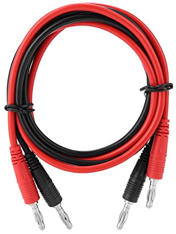 Oumefar 2Pcs 4mm Banana Plug Banana Plug Test Cable Test Cable Cables Lead Set 15A for Multimeter 1M