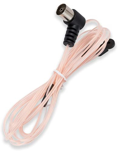 Vecys FM Antenna Dipole Antenna 75 Ohm for Home Theater Indoor Car Auto Vehicle Radio Push-On TV/PAL Female Connector Stereo Receiver Amplifier Tuner