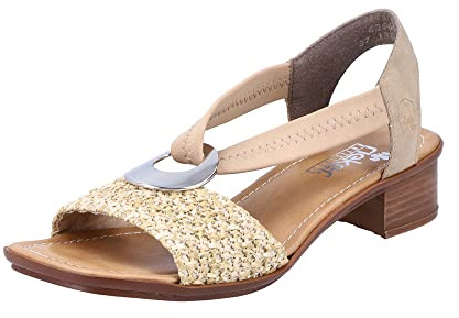 Rieker 62664 damsandaler, Beige, 39 EU