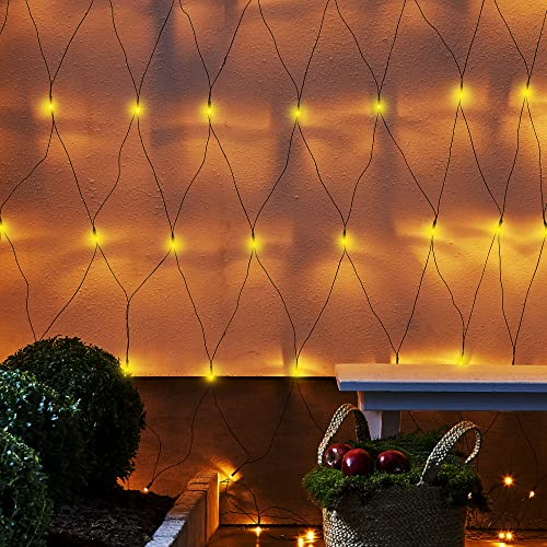 Rete luminosa a LED per esterni, 3 x 3 m, rete luminosa per interni, rete di luci esterne, rete di luci esterne, rete di luci per esterni, catena di luci per esterni