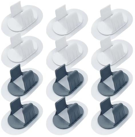 ONEBO 12 Pezzi 30-38mm Morsetto per Tubi gas,Fascette Autoadesive per Tubi flessibili,Design a Scatto,per Tubo dell'acqua Tubo in Acciaio