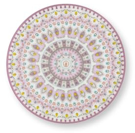 Pip Studio Lily&Lotus Tortenplatte klein lila bunt 21cm