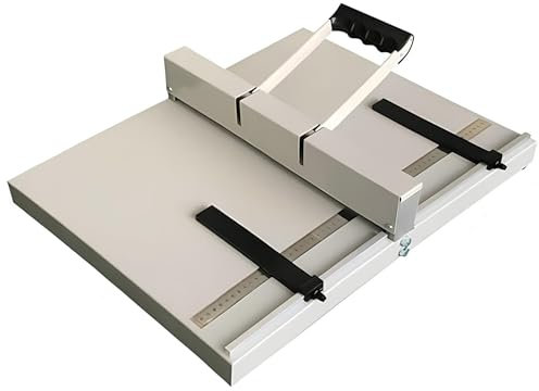 STWBHW Plieuse Manuelle for Papier, Petite plieuse Manuelle 350 mm, Base antidérapante, plieuse for Papier avec règle de positionnement for Bureau Commercial - Plieuse for Papier Robuste