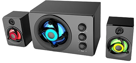 Yardenfun Soundbar Stereo 21 Con Subwoofer Per Tv E Telefono Illuminato