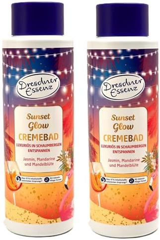 2er Pack Dresdner Essenz Cremebad Sunset Glow 2 x 500ml