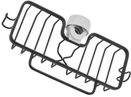 Cabilock Cesta De Drenaje para Fregadero De Cocina Escurridor De Fregadero Tipo Hebilla Soporte De Almacenamiento Simple Recogedor De Polvo