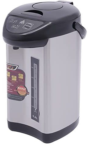 Hervidor de agua de acero inoxidable pequeño, hervidor de agua de 5,8 L con ajuste de temperatura y función de mantenimiento del calor, 750 W, hervidor de agua automático, temperatura para viajes,