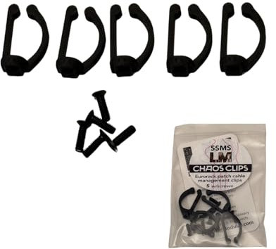 Starving Students Music Supplies SSMS Chaos Clips – Eurorack Patchkabel-Management-Clips – 5 Stück