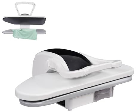 ACROSSPART Pressa da stiro a vapore, con 5 modalità, ferro da stiro a vapore e touchscreen, temperatura regolabile, 2200 Watt, serbatoio dell'acqua da 1000 ml, colpo di vapore 120 g/min (bianco)