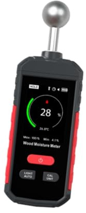 Baoblaze Humidimètre, d'humidité du Bois, d'humidité Portable, hygromètre numérique pour, Bois Tendre, Travail du