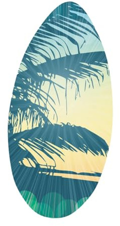 Fenteer Skimboard per Adult Realizzato in Legno con Superficie per Sport Acquatici Adatto per Surf Sandboard Tavola da Spiaggia Ideale per Utilizzo su, F