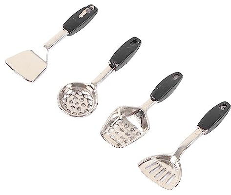 TYCIONG Ustensiles de Cuisine Miniatures à L'échelle 1:12 et 1:16, Accessoires de Cuisine pour Maison de Poupée, Mini Décoration de Cuisine, Petits Outils de Cuisine aux Détails