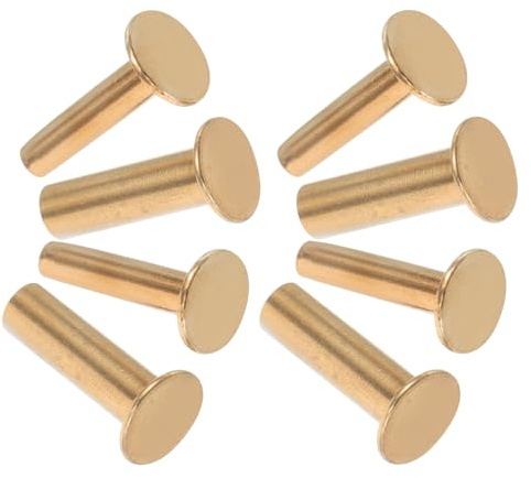 SHOWERORO 4paires Rivets Acier Fixation Manches Couteaux Accessoires Réparation Bois Outils Cuisine Robust