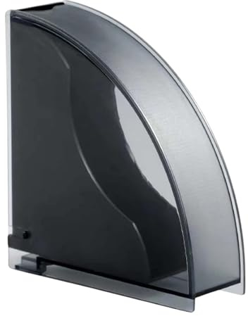 Porta filtro per caffè in acrilico: dispenser in carta stile fan con coperchio, organizer compatto per filtri da caffè, caffè, caffè, baristi, panchina domestica, facile da usare e da pulire