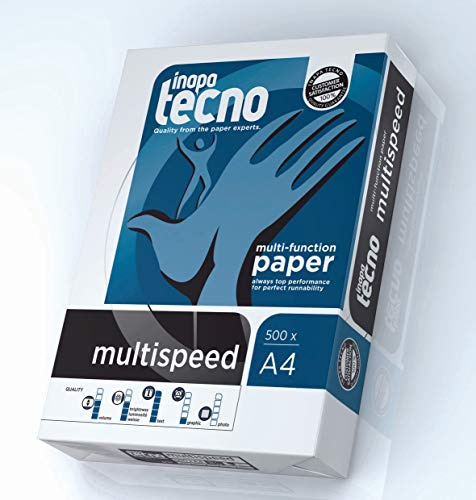 5000 Blatt DIN A4 Kopierpapier 75 g / m² Typ Multispeed von INAPA das hochwertige Allrounder Druckerpapier