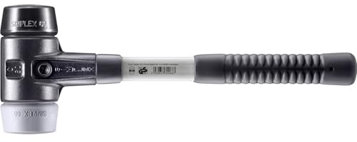 SIMPLEX-Schonhammer, Gummikomposition/TPE-mid; mit verstärktem Tempergussgehäuse und Fiberglasstiel | D=60 mm | 3723.060