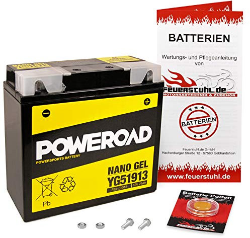 Gel-Batterie für BMW R 80 RT, wartungsfrei, einbaufertig, startklar, inkl. 7,50€ Pfand