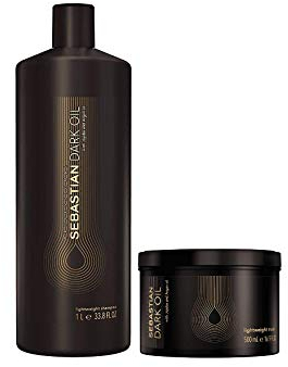 Sebastian Dark Oil Shampoo 1000ml + Maske 500ml