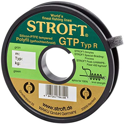 Stroft GTP Typ R Geflochtene Angelschnur 125m hellblau R5-0,250mm-11kg