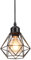 PETITES ECREVISSES Lampara Colgante E27 Vintage Industrial Lámpara de Techo Colgante Negro Retro Iluminación Para Cocina Comedor Sala de estar (16cm-1pcs)