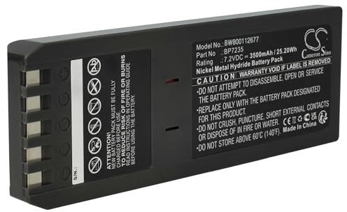 vhbw Batterie Remplacement pour Fluke 116-066, 668225, BP7235 pour Outil de Mesure (3500mAh, 7,2V, NiMH)
