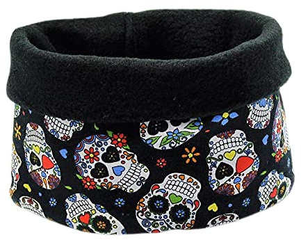 Hundeloop, Hundeschal, Baumwolljersey u. Fleece,Größe M bis 45 cm Kopfumfang