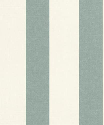 Rasch paperhangings Carta da parati in tessuto non tessuto (universell) blu bianco 10,05 m x 0,53 m fiorentina III 485448