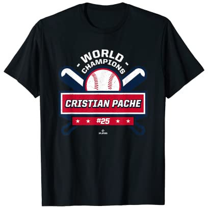 World Champions Cristian Pache MLB Players Baseball Camiseta