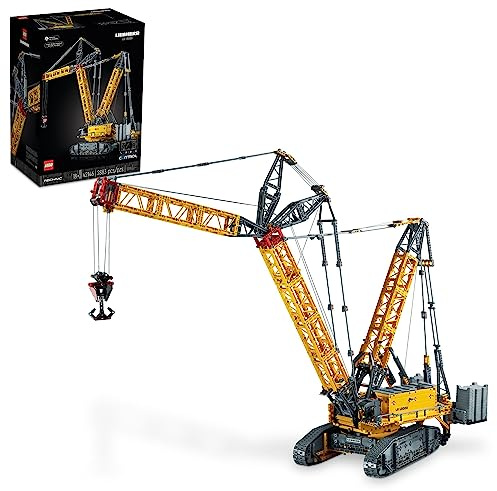 LEGO Technic Liebherr Crawler Crane LR 13000 Model Kit - Bedroom or Office Decor for Adults, Ages 18+ - Building Blocks for Adults to Display - Gift Ideas - 42146
