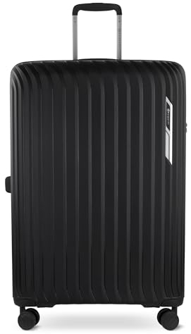 bugatti Hera Hartschalen-Koffer L mit 4-Rollen, Leichter Reise-Koffer aus PP Light in schwarz