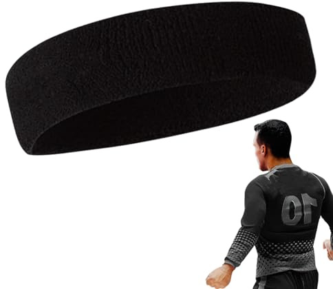 Cinta deportiva para mujer y hombre, bandas para el sudor, para la frente, de rizo, deportivas, deportivas, transportan la humedad, atlética, de rizo de algodón, banda para el sudor, cinta absorbente