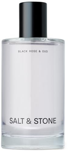 Salt & Stone Body Mist | Black Rose & Oud | Skincare Infused Hair & Body Spray for Women and Men | Hydrating Fragrance with Glycerin and Red Algae | Vegan, Cruelty Free, 3.4 fl oz