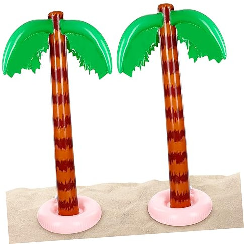 Supvox 2St aufblasbare Kokospalme Coole Pooldekoration aufblasbare Bäume Pflanzen Anlage simulierte Kokospalmen-Spielzeuge dekoratives aufblasbares Spielzeug klein Spielzeugzimmer Sofa