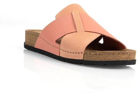 Batz Marina Sandali Zoccoli Sabot Pantofole Scarpe di Pelle, Donna, Arancia, EU 37