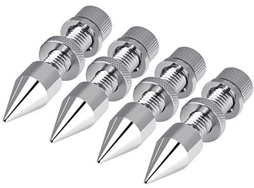 Lautsprecher-Spikes boxen spikes Isolationsspikes, Vibrationsdämpfer, Gerätefüße, Ständer, HiFi-Lautsprecher, stoßfest, Kegelbasis, 4 Stück plattenspieler absorber Spikes