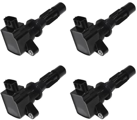 FUNFOB Zündspule 4PCS Zündspule 3-pin Stecker Für Mazda 6 LF2L18100A LF2L18100 0997001463 UF604 DQZ9075 UF604 C1685 Zündspule einen Automotor