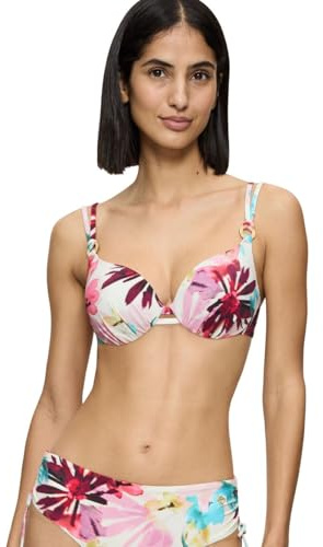Triumph Summer Fleur WP Bikini Top, Multicolore (Pink – Dark Combination), 46 Donna